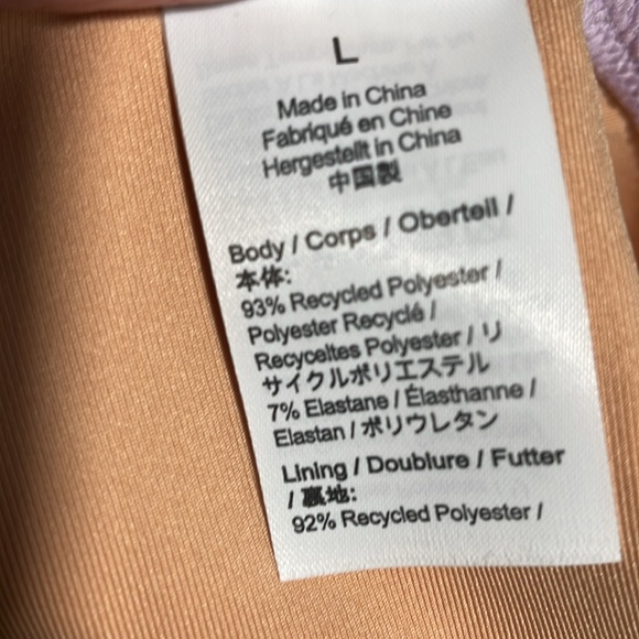 J Crew Textured Curved Waist Cheeky Bikini Swim Bottom Lilac Purple L(12-14) NWT - Picture 6 of 6